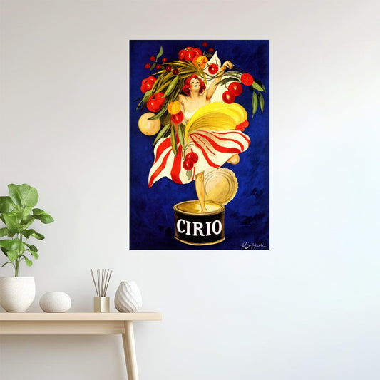CIRIO ITALIAN FOOD COMPANY CANNING GIRL ITALY CAPPIELLO VINTAGE POSTER