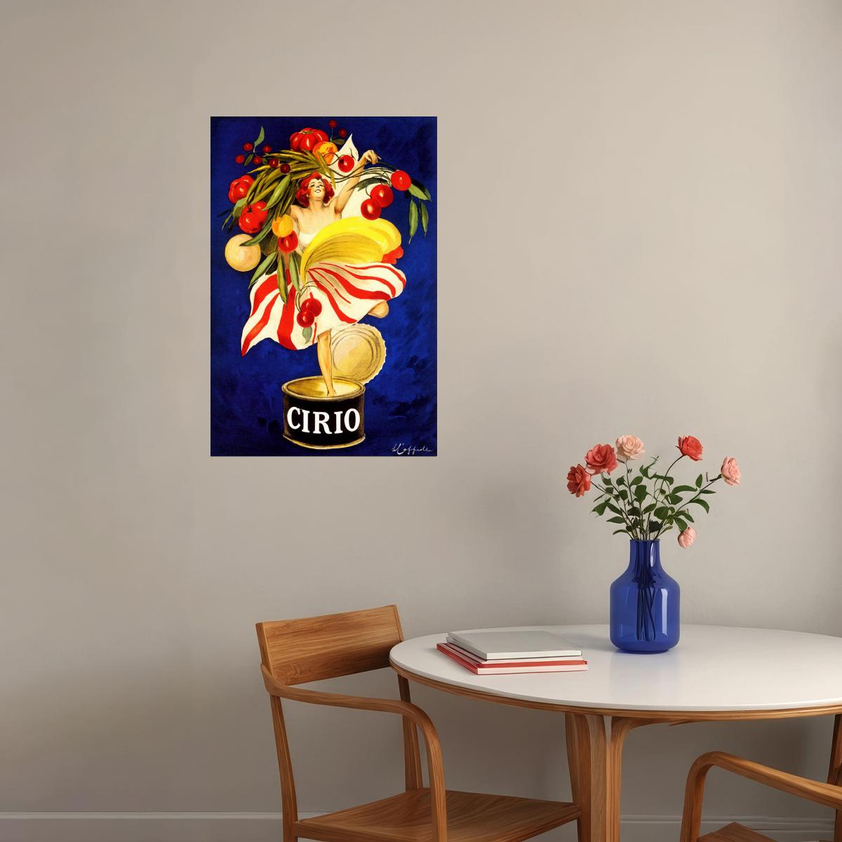 CIRIO ITALIAN FOOD COMPANY CANNING GIRL ITALY CAPPIELLO VINTAGE POSTER