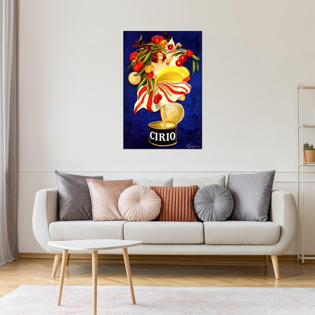 CIRIO ITALIAN FOOD COMPANY CANNING GIRL ITALY CAPPIELLO VINTAGE POSTER