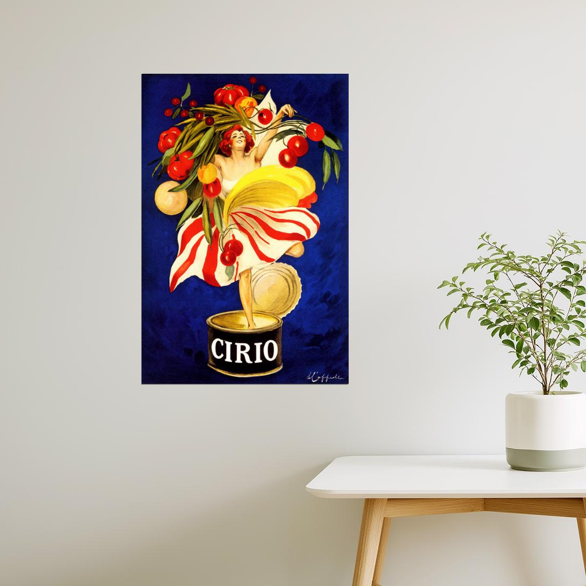 CIRIO ITALIAN FOOD COMPANY CANNING GIRL ITALY CAPPIELLO VINTAGE POSTER