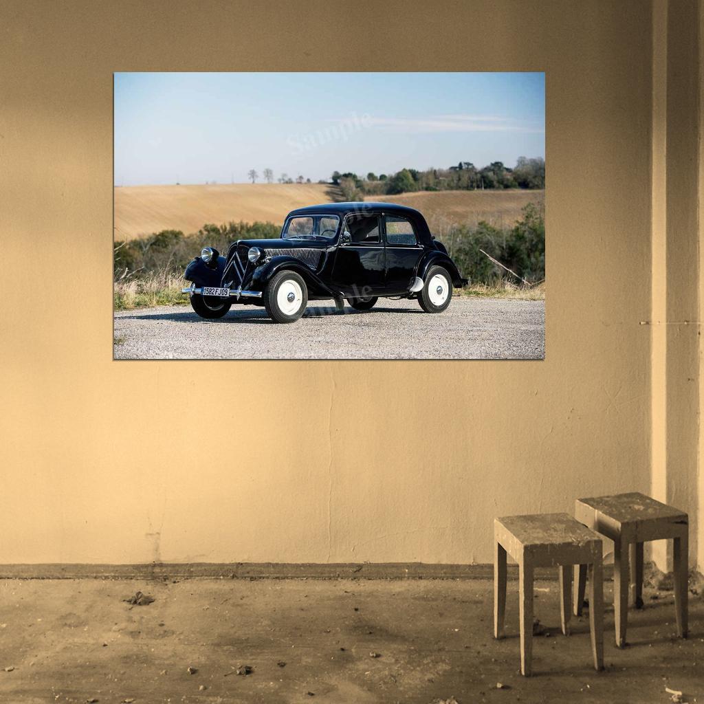 Retro 1952 1955 High Res HD HQ Car Posters Home Decor Aesthetic Garage Man Cave For Men Boys Wall Art Poster
