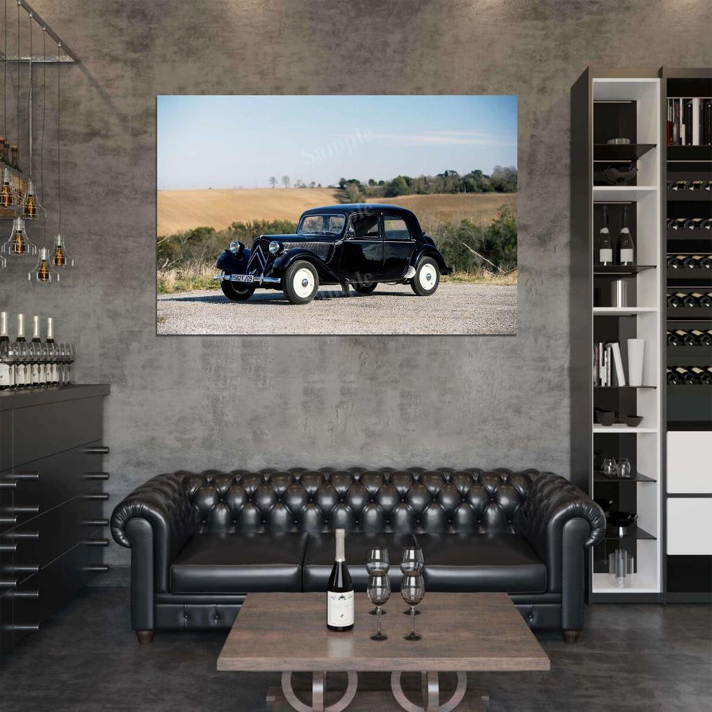 Retro 1952 1955 High Res HD HQ Car Posters Home Decor Aesthetic Garage Man Cave For Men Boys Wall Art Poster