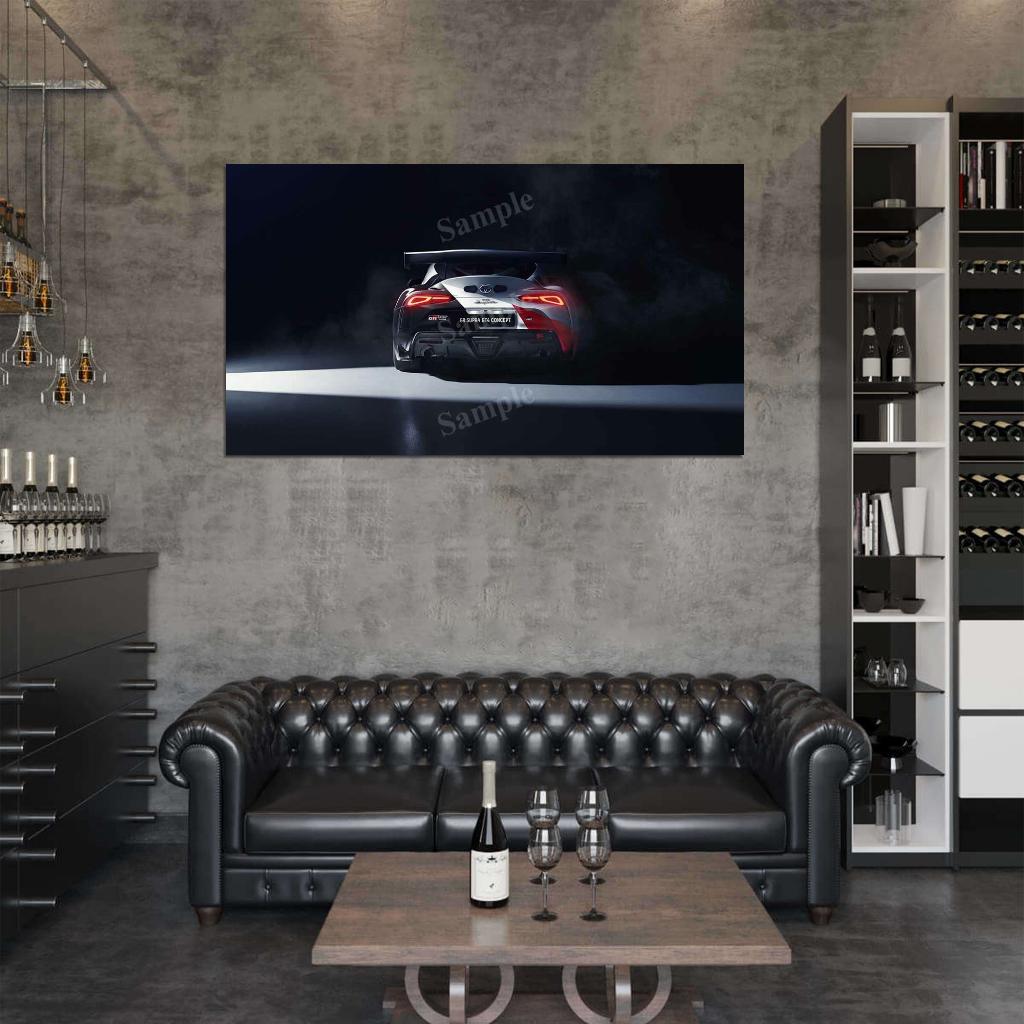 Gr Supra Gt4 Concept 2019 High Res HD HQ Car Posters Home Decor Aesthetic Garage Man Cave For Men Boys Wall Art Poster