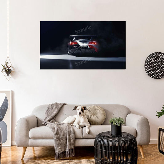 Gr Supra Gt4 Concept 2019 High Res HD HQ Car Posters Home Decor Aesthetic Garage Man Cave For Men Boys Wall Art Poster