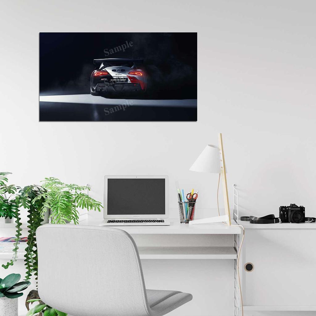 Gr Supra Gt4 Concept 2019 High Res HD HQ Car Posters Home Decor Aesthetic Garage Man Cave For Men Boys Wall Art Poster