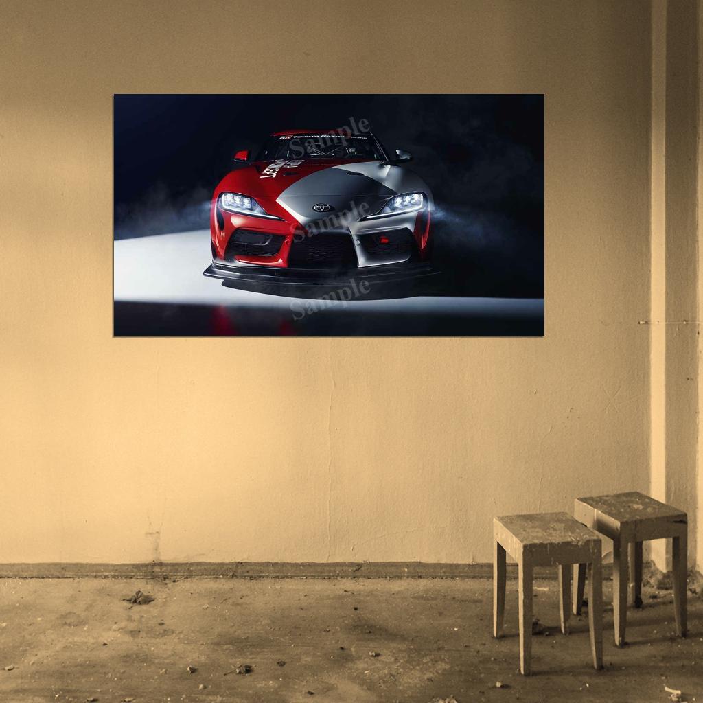 Gr Supra Gt4 Concept 2019 High Res HD HQ Car Posters Home Decor Aesthetic Garage Man Cave For Men Boys Wall Art Poster