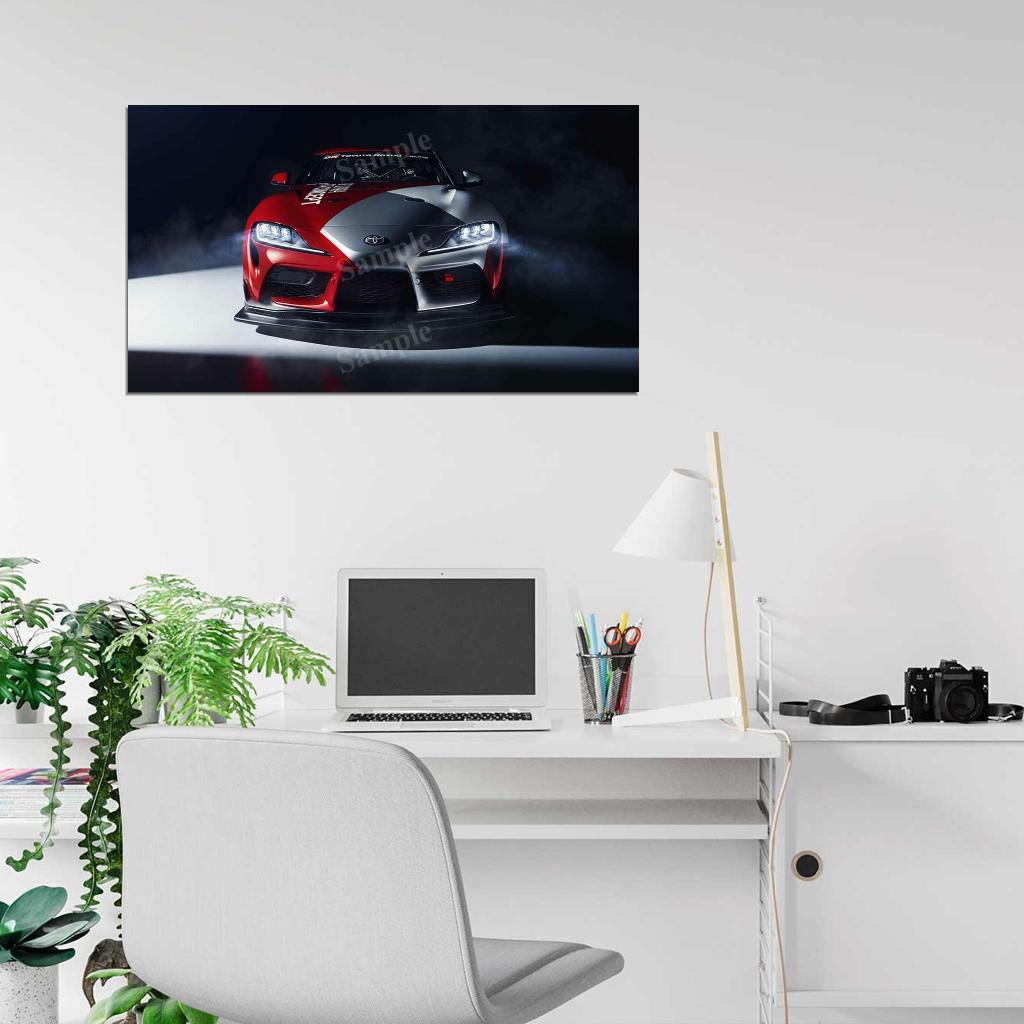 Gr Supra Gt4 Concept 2019 High Res HD HQ Car Posters Home Decor Aesthetic Garage Man Cave For Men Boys Wall Art Poster