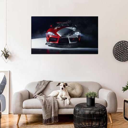 Gr Supra Gt4 Concept 2019 High Res HD HQ Car Posters Home Decor Aesthetic Garage Man Cave For Men Boys Wall Art Poster