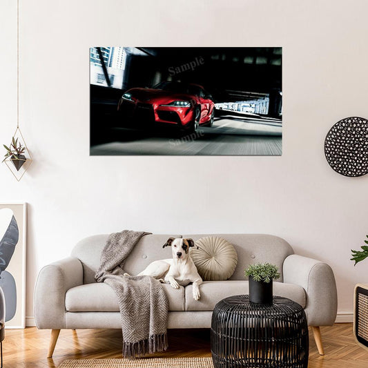 Gr Supra 2019 High Res HD HQ Car Posters Home Decor Aesthetic Garage Man Cave For Men Boys Wall Art Poster