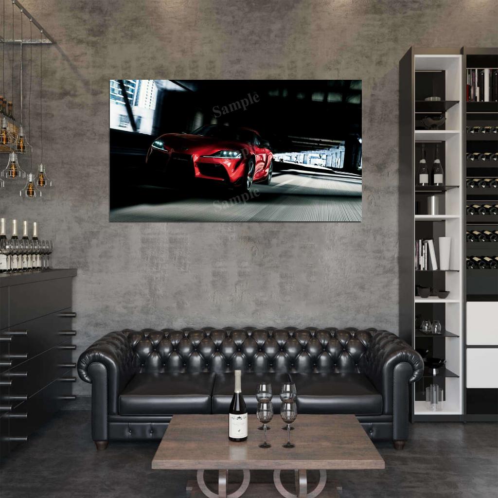 Gr Supra 2019 High Res HD HQ Car Posters Home Decor Aesthetic Garage Man Cave For Men Boys Wall Art Poster