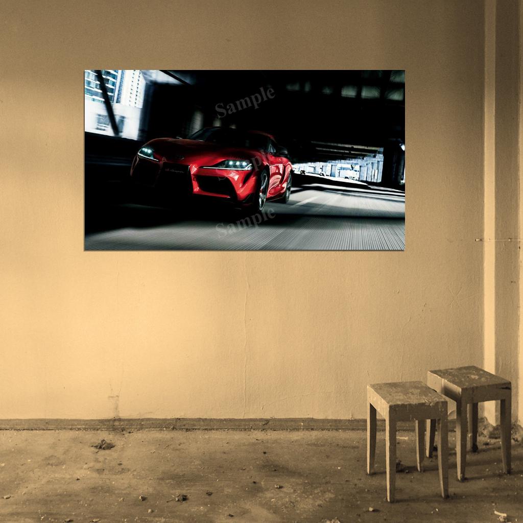Gr Supra 2019 High Res HD HQ Car Posters Home Decor Aesthetic Garage Man Cave For Men Boys Wall Art Poster