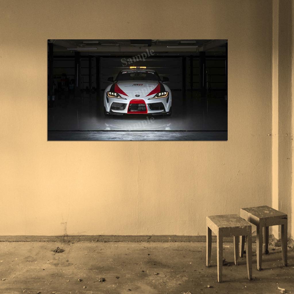 Gr Supra Safety Car 2019 High Res HD HQ Car Posters Home Decor Aesthetic Garage Man Cave For Men Boys Wall Art Poster