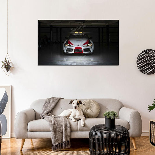 Gr Supra Safety Car 2019 High Res HD HQ Car Posters Home Decor Aesthetic Garage Man Cave For Men Boys Wall Art Poster