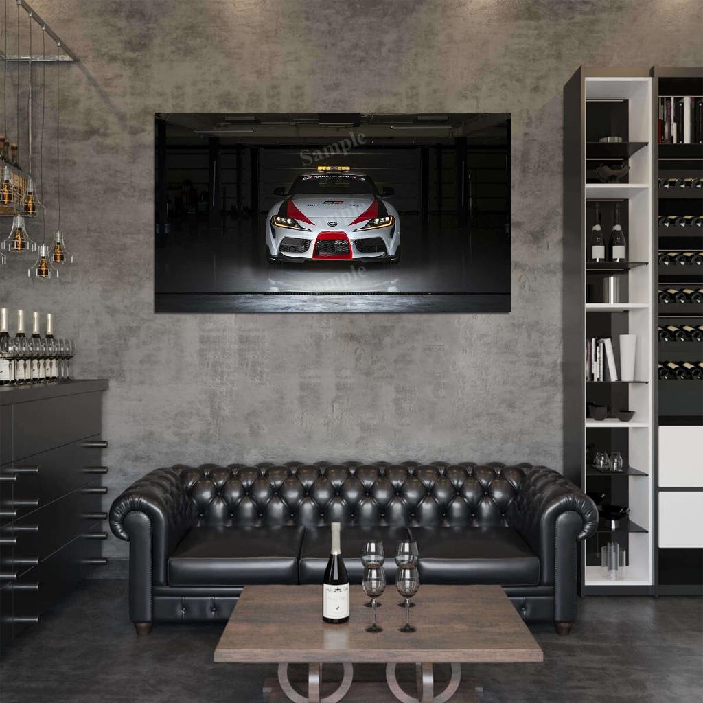 Gr Supra Safety Car 2019 High Res HD HQ Car Posters Home Decor Aesthetic Garage Man Cave For Men Boys Wall Art Poster