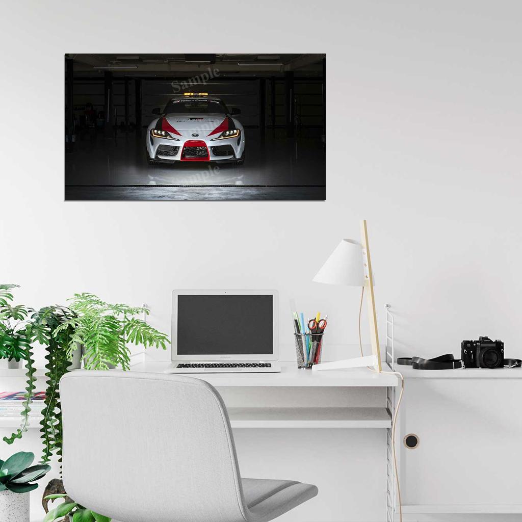 Gr Supra Safety Car 2019 High Res HD HQ Car Posters Home Decor Aesthetic Garage Man Cave For Men Boys Wall Art Poster