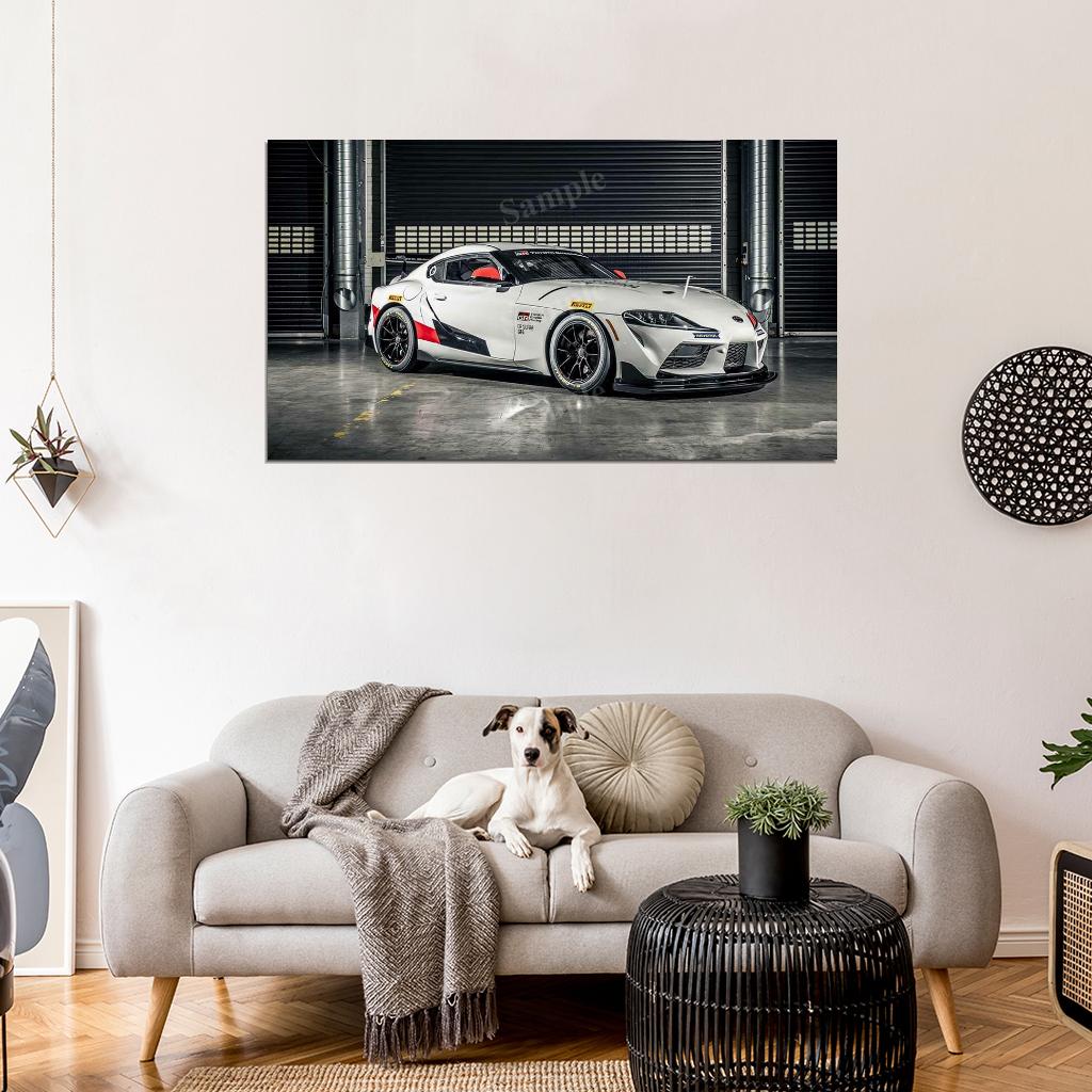Gr Supra Gt4 Concept 2019 High Res HD HQ Car Posters Home Decor Aesthetic Garage Man Cave For Men Boys Wall Art Poster