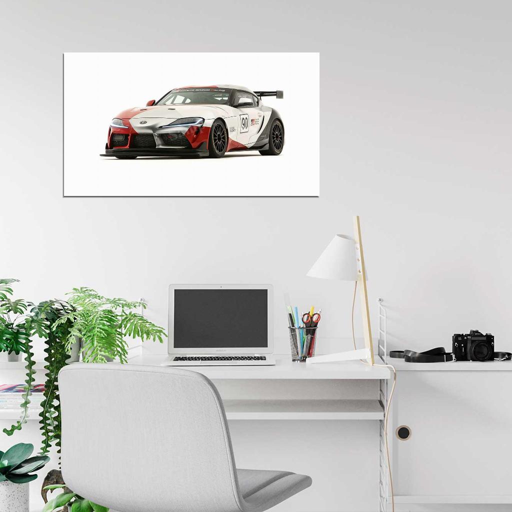 Gr Supra Gt4 Concept 2019 High Res HD HQ Car Posters Home Decor Aesthetic Garage Man Cave For Men Boys Wall Art Poster