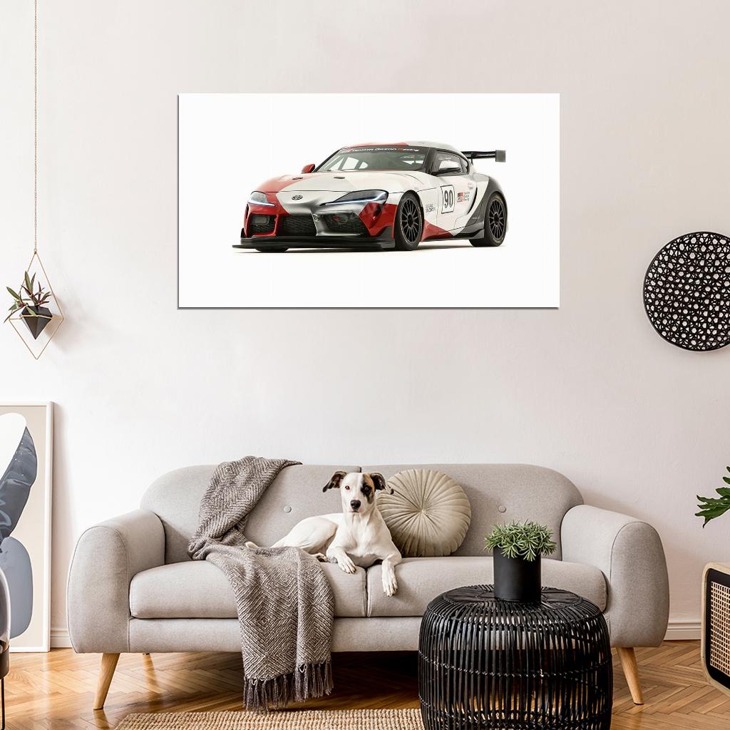 Gr Supra Gt4 Concept 2019 High Res HD HQ Car Posters Home Decor Aesthetic Garage Man Cave For Men Boys Wall Art Poster