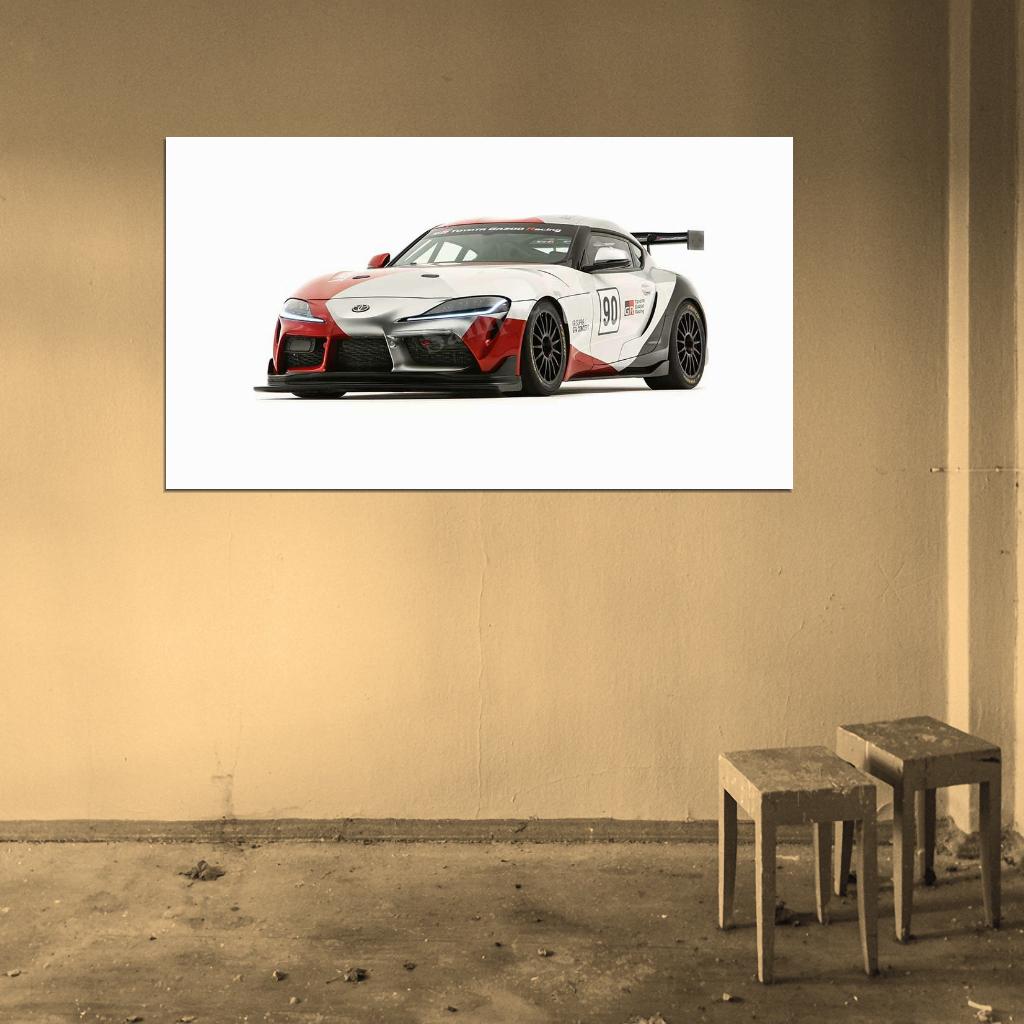Gr Supra Gt4 Concept 2019 High Res HD HQ Car Posters Home Decor Aesthetic Garage Man Cave For Men Boys Wall Art Poster