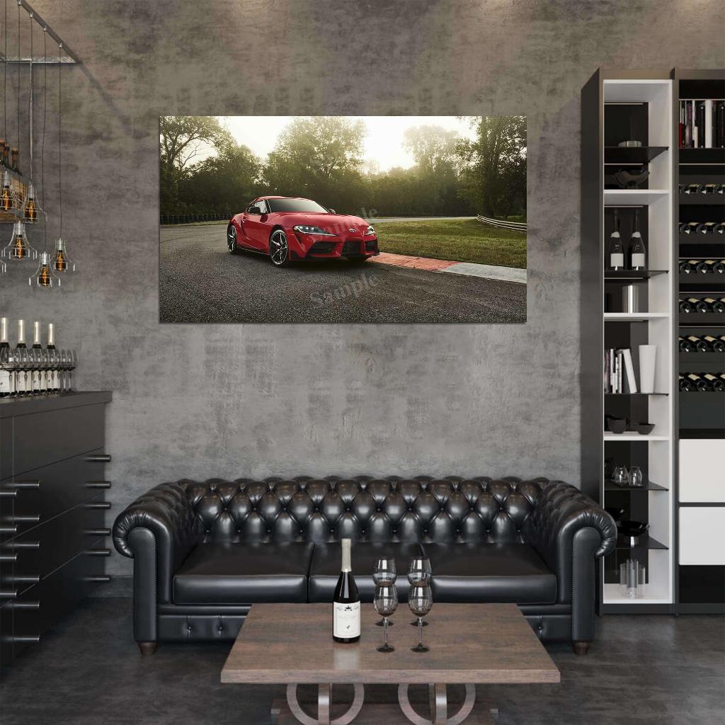 Gr Supra 2020 High Res HD HQ Car Posters Home Decor Aesthetic Garage Man Cave For Men Boys Wall Art Poster