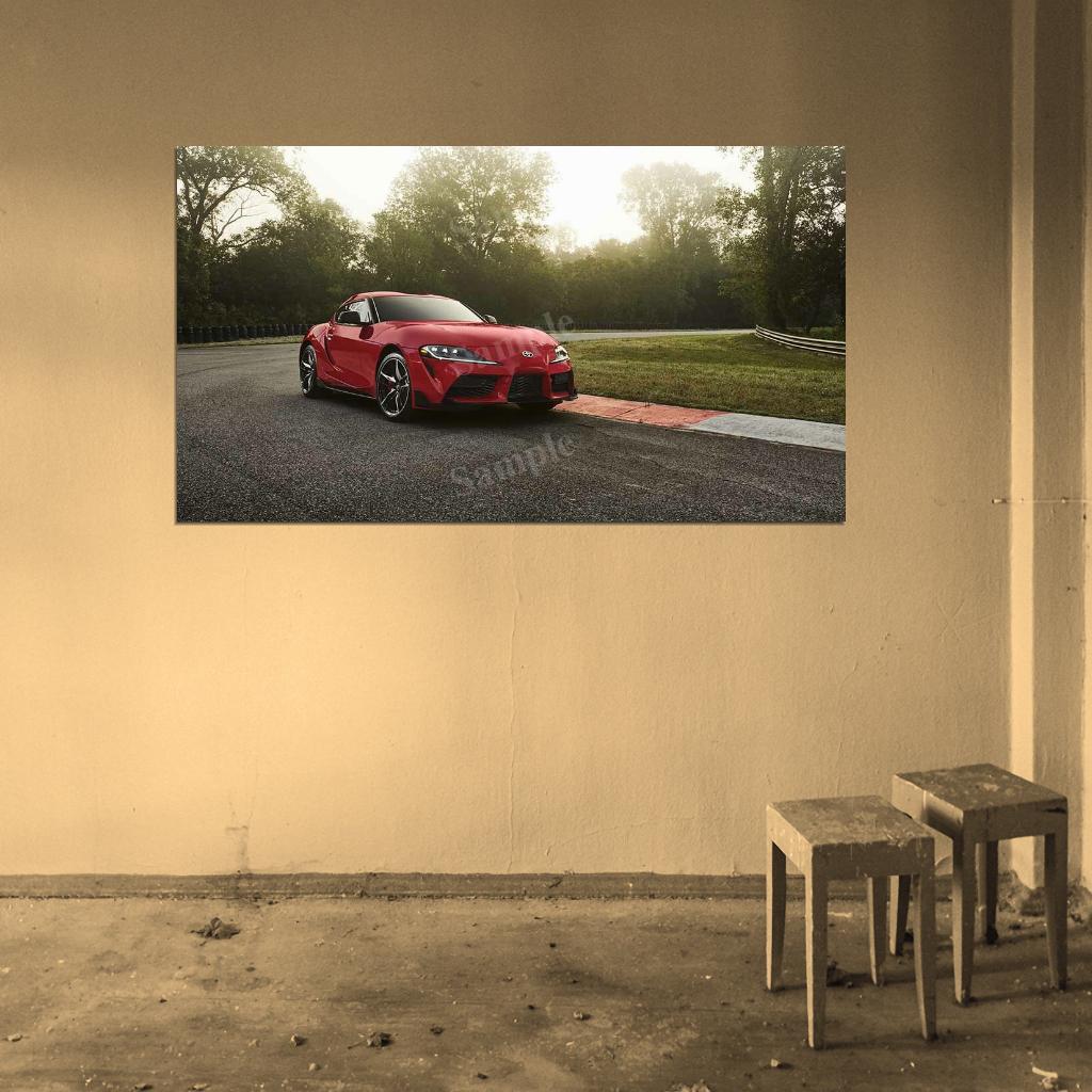 Gr Supra 2020 High Res HD HQ Car Posters Home Decor Aesthetic Garage Man Cave For Men Boys Wall Art Poster
