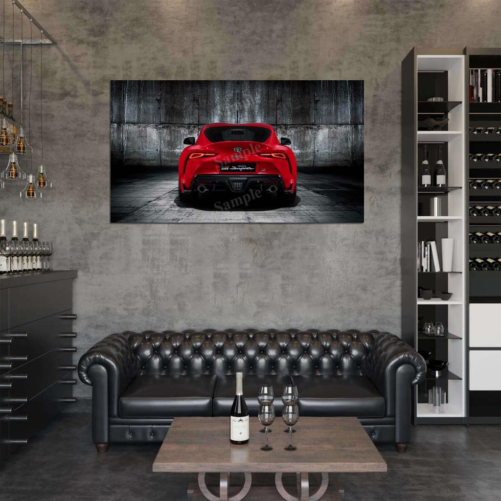 Gr Supra 2019 High Res HD HQ Car Posters Home Decor Aesthetic Garage Man Cave For Men Boys Wall Art Poster