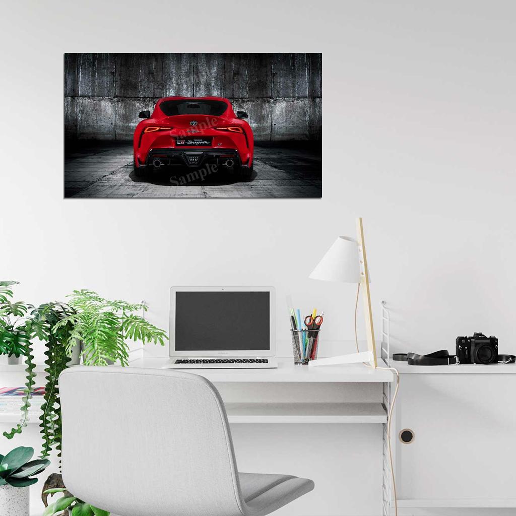 Gr Supra 2019 High Res HD HQ Car Posters Home Decor Aesthetic Garage Man Cave For Men Boys Wall Art Poster