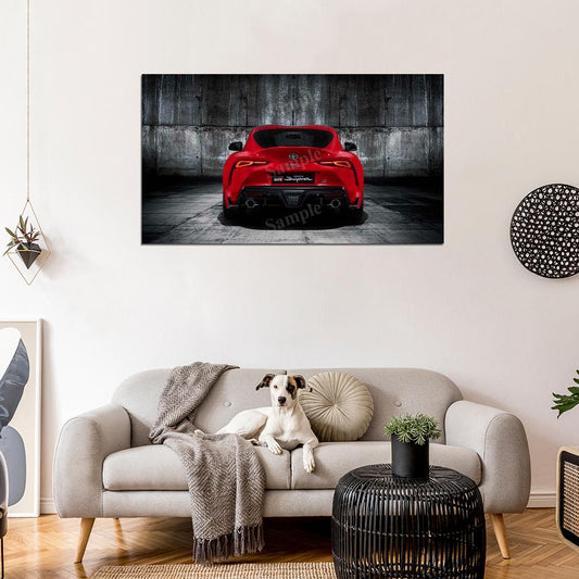 Gr Supra 2019 High Res HD HQ Car Posters Home Decor Aesthetic Garage Man Cave For Men Boys Wall Art Poster