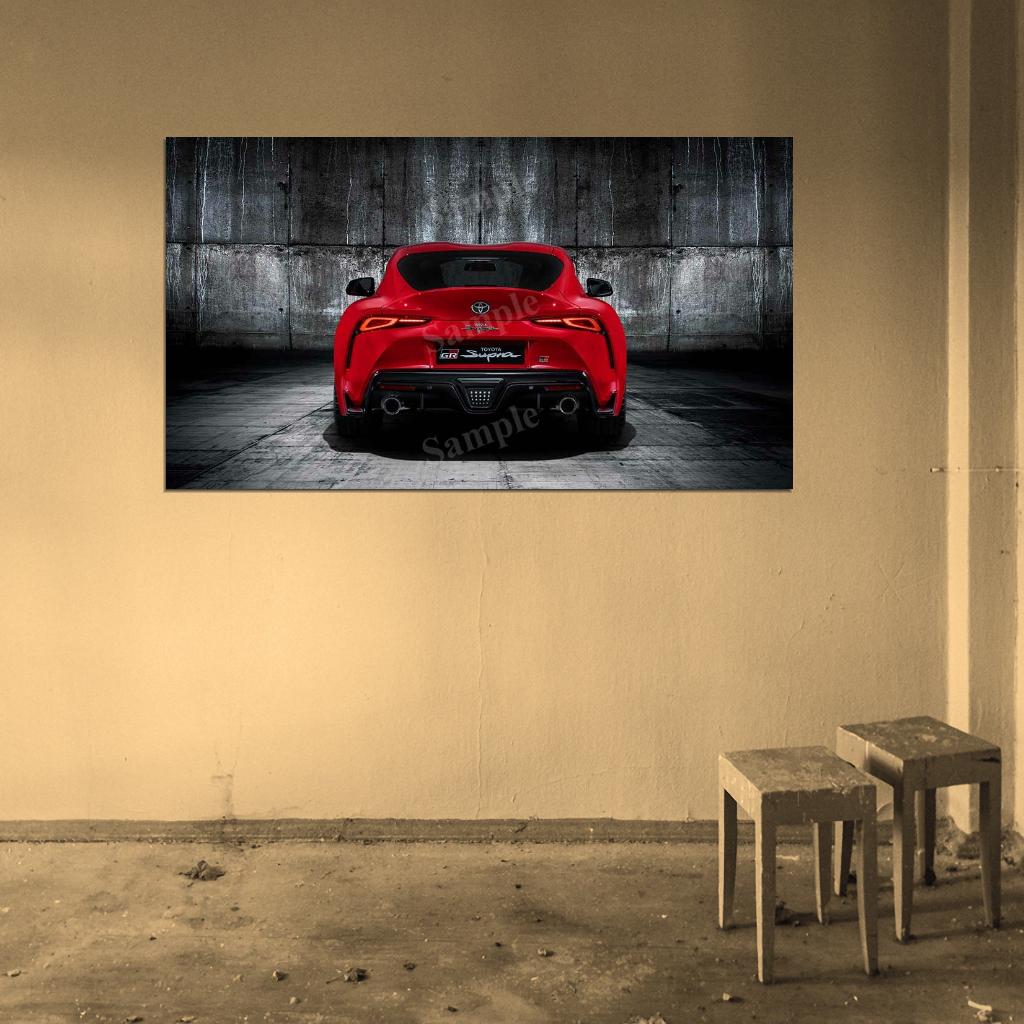 Gr Supra 2019 High Res HD HQ Car Posters Home Decor Aesthetic Garage Man Cave For Men Boys Wall Art Poster