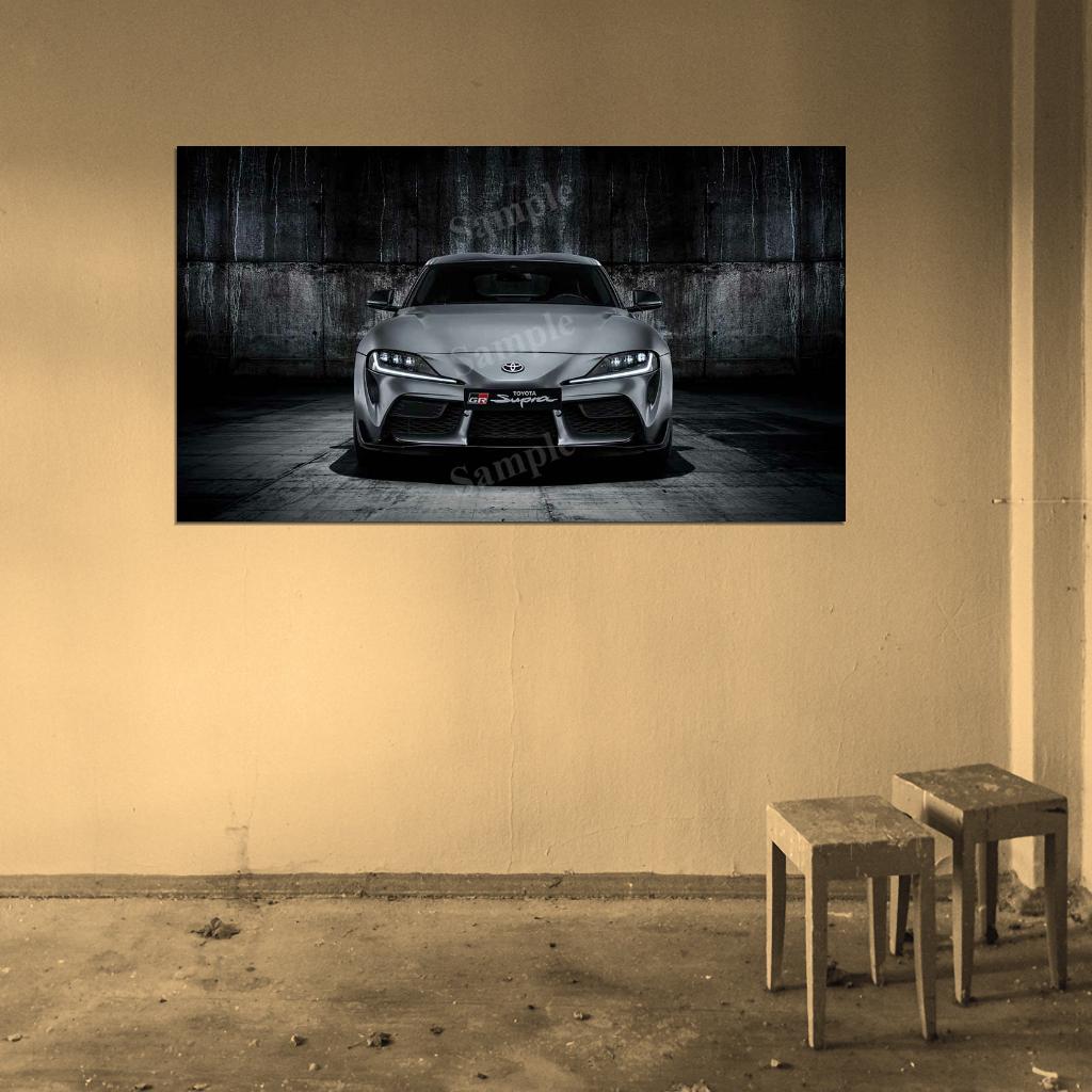 Gr Supra A90 Edition 2019 High Res HD HQ Car Posters Home Decor Aesthetic Garage Man Cave For Men Boys Wall Art Poster
