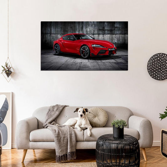 Gr Supra 2019 High Res HD HQ Car Posters Home Decor Aesthetic Garage Man Cave For Men Boys Wall Art Poster