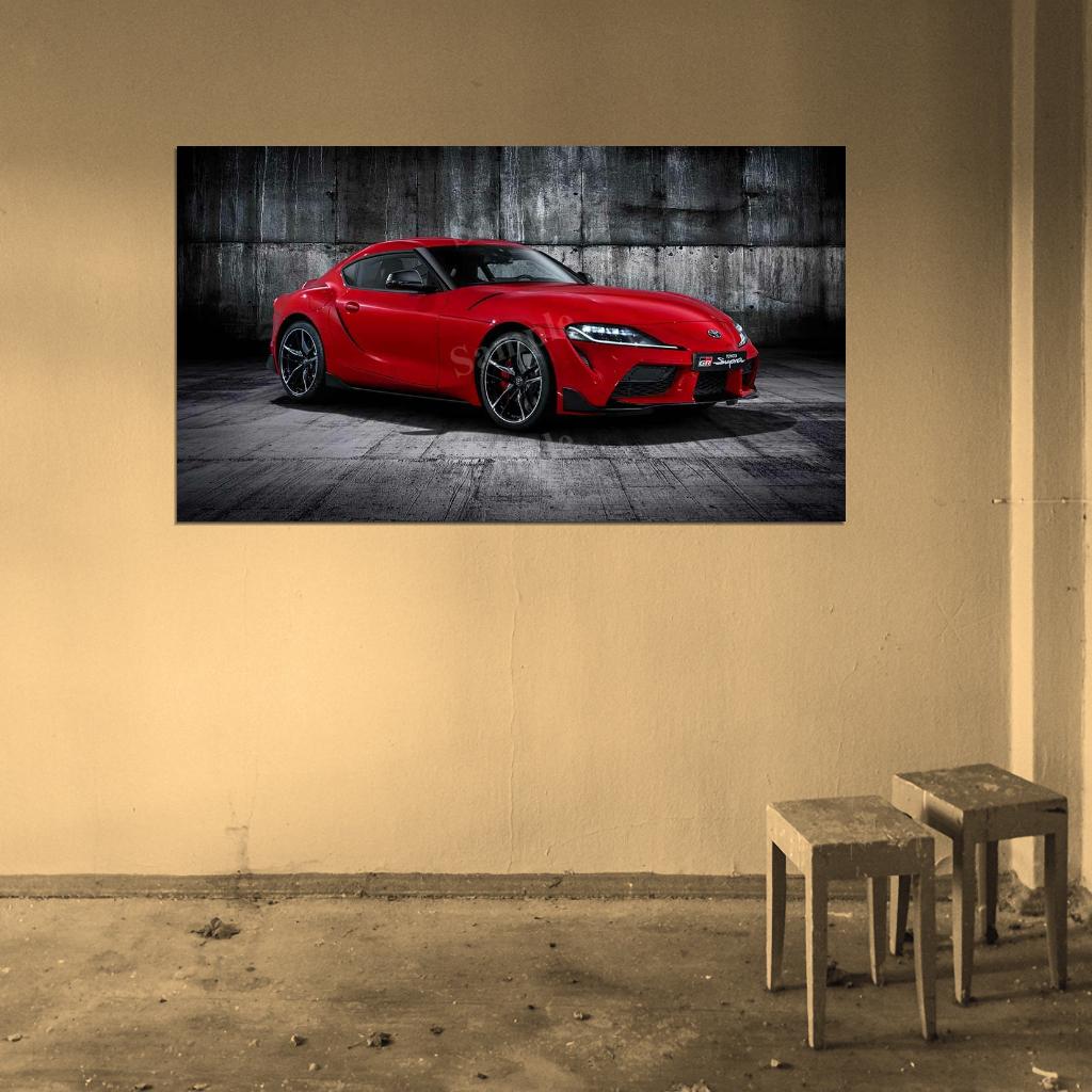 Gr Supra 2019 High Res HD HQ Car Posters Home Decor Aesthetic Garage Man Cave For Men Boys Wall Art Poster