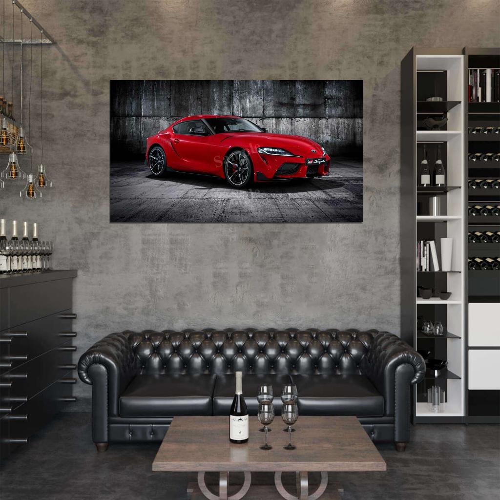 Gr Supra 2019 High Res HD HQ Car Posters Home Decor Aesthetic Garage Man Cave For Men Boys Wall Art Poster