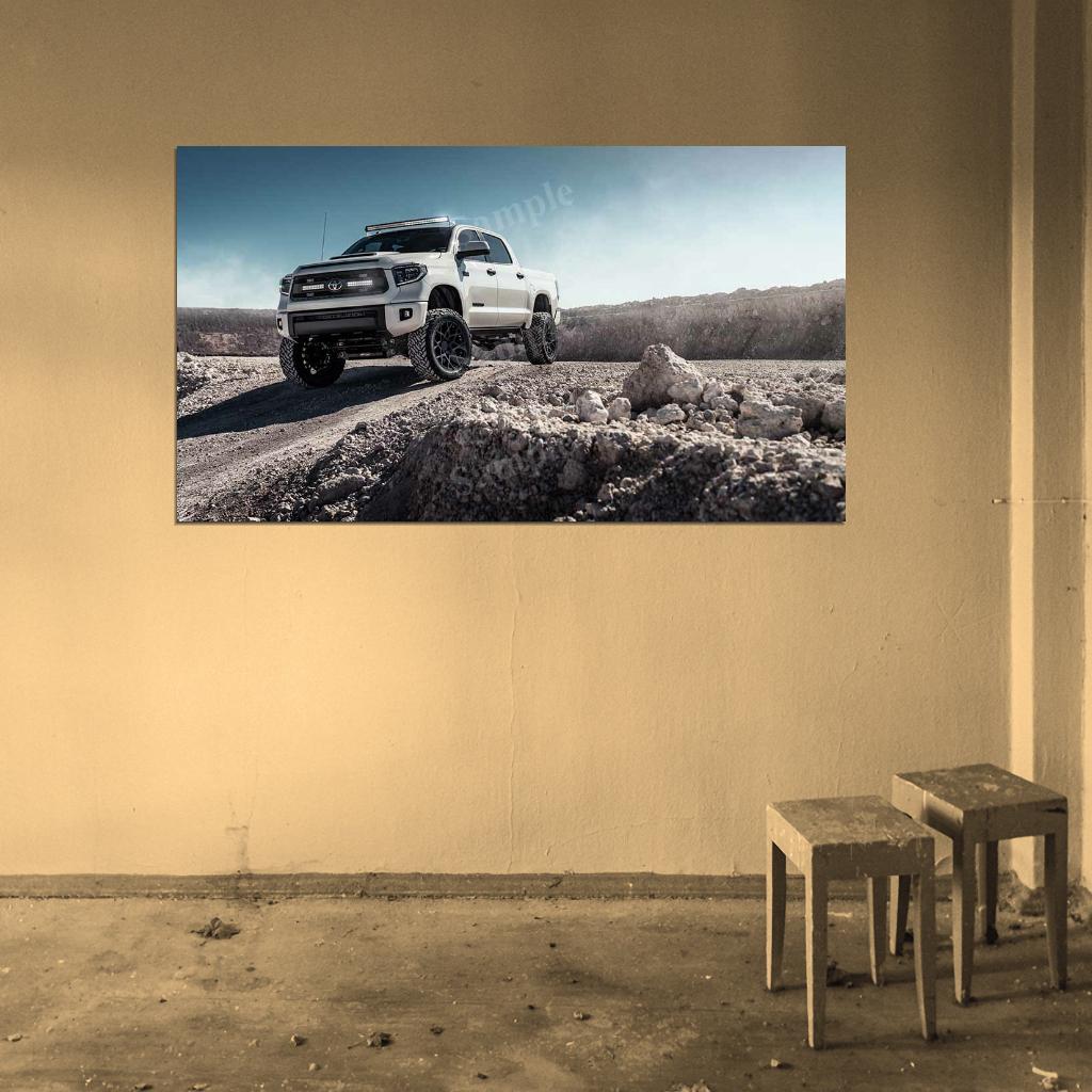 Tundra 2019 Off Roading High Res HD HQ Car Posters Home Decor Aesthetic Garage Man Cave For Men Boys Wall Art Poster
