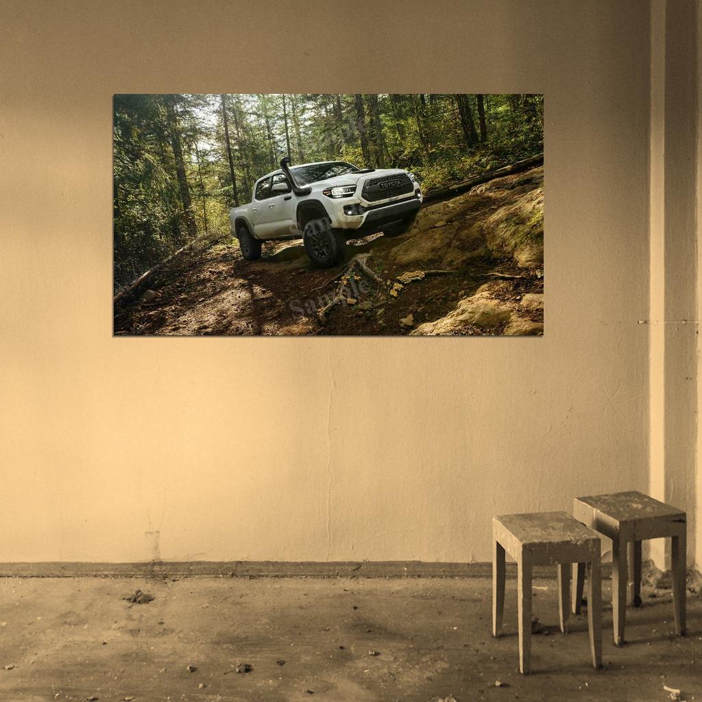 Tacoma Trd Pro Double Cap 2020 High Res HD HQ Car Posters Home Decor Aesthetic Garage Man Cave For Men Boys Wall Art Poster