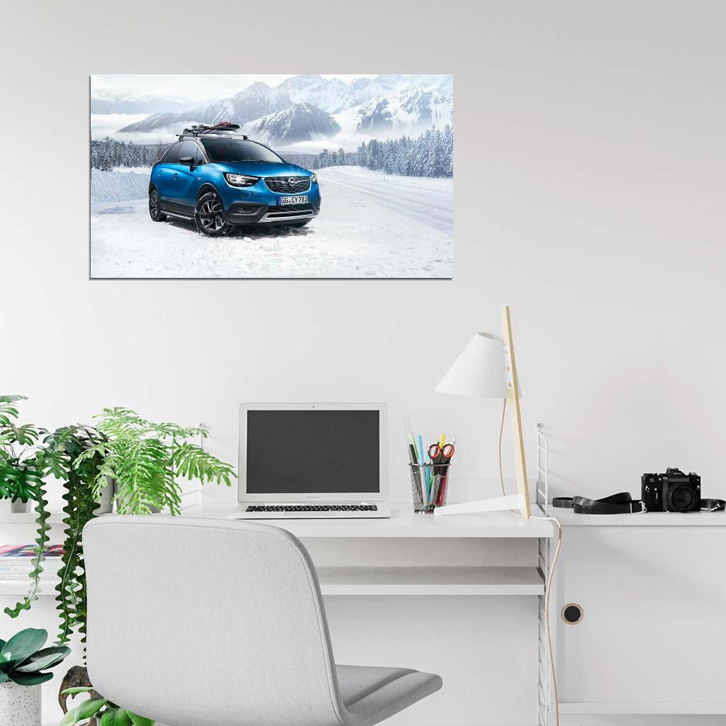 Crossland X Turbo Accessorized 2018 High Res HD HQ Car Posters Home Decor Aesthetic Garage Man Cave For Men Boys Wall Art Poster