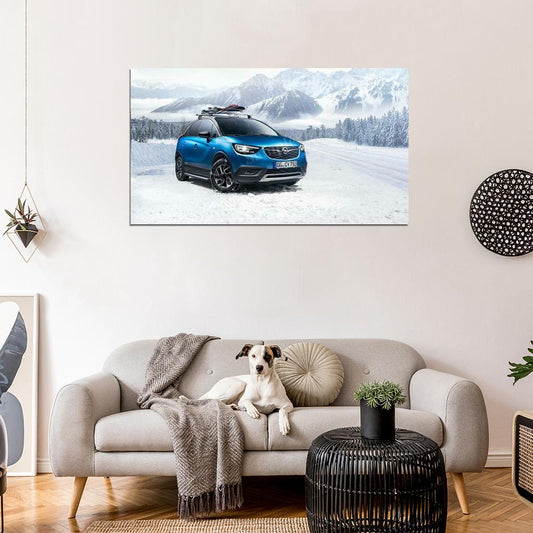 Crossland X Turbo Accessorized 2018 High Res HD HQ Car Posters Home Decor Aesthetic Garage Man Cave For Men Boys Wall Art Poster
