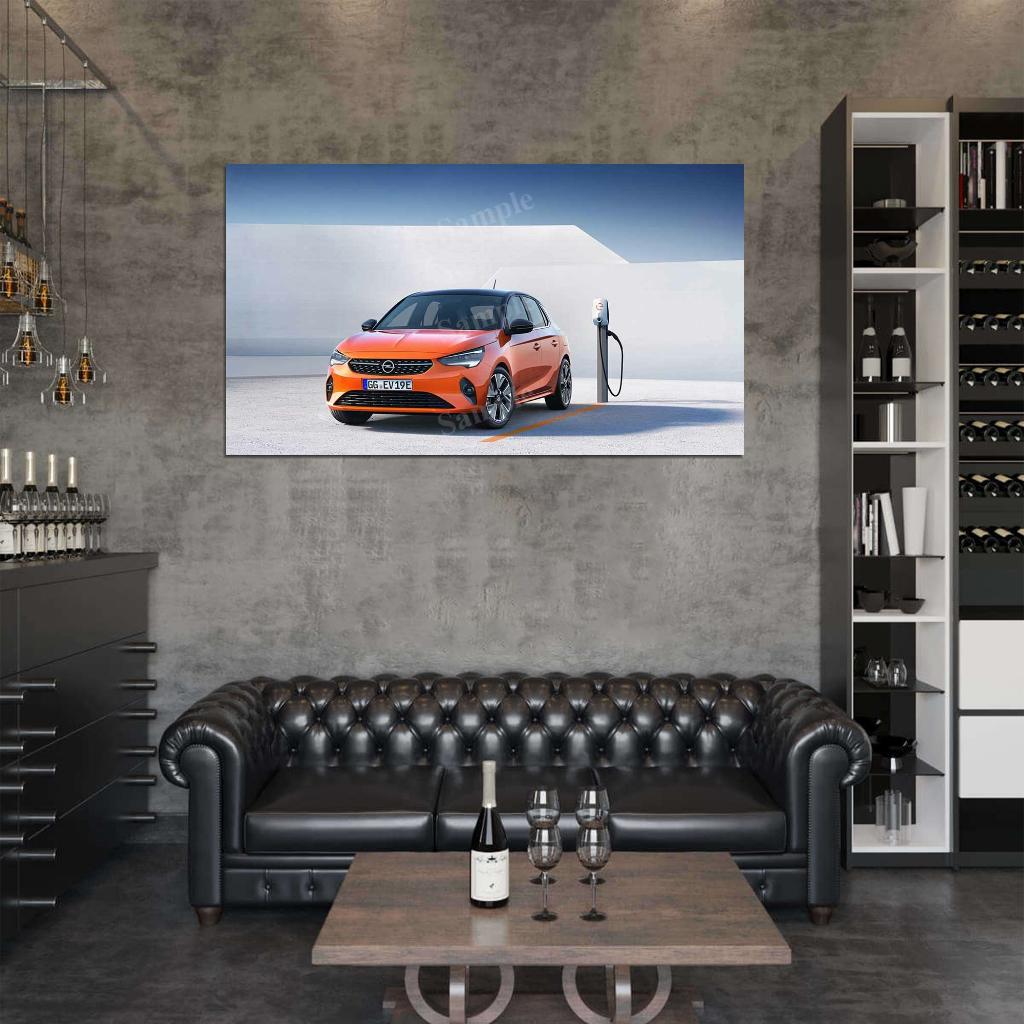 Corsa E 2019 High Res HD HQ Car Posters Home Decor Aesthetic Garage Man Cave For Men Boys Wall Art Poster