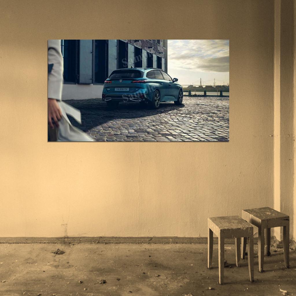 308 Sw Gt 2021 High Res HD HQ Car Posters Home Decor Aesthetic Garage Man Cave For Men Boys Wall Art Poster