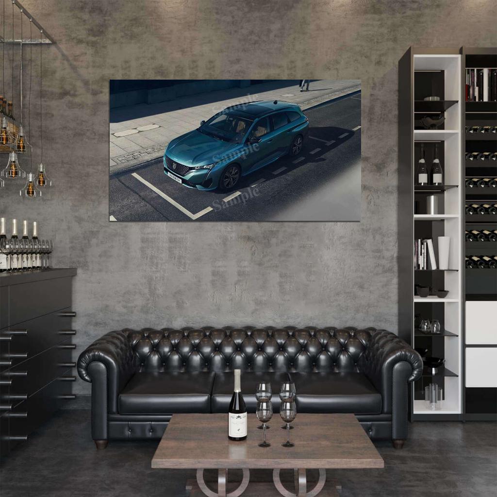 308 Sw Gt 2021 High Res HD HQ Car Posters Home Decor Aesthetic Garage Man Cave For Men Boys Wall Art Poster