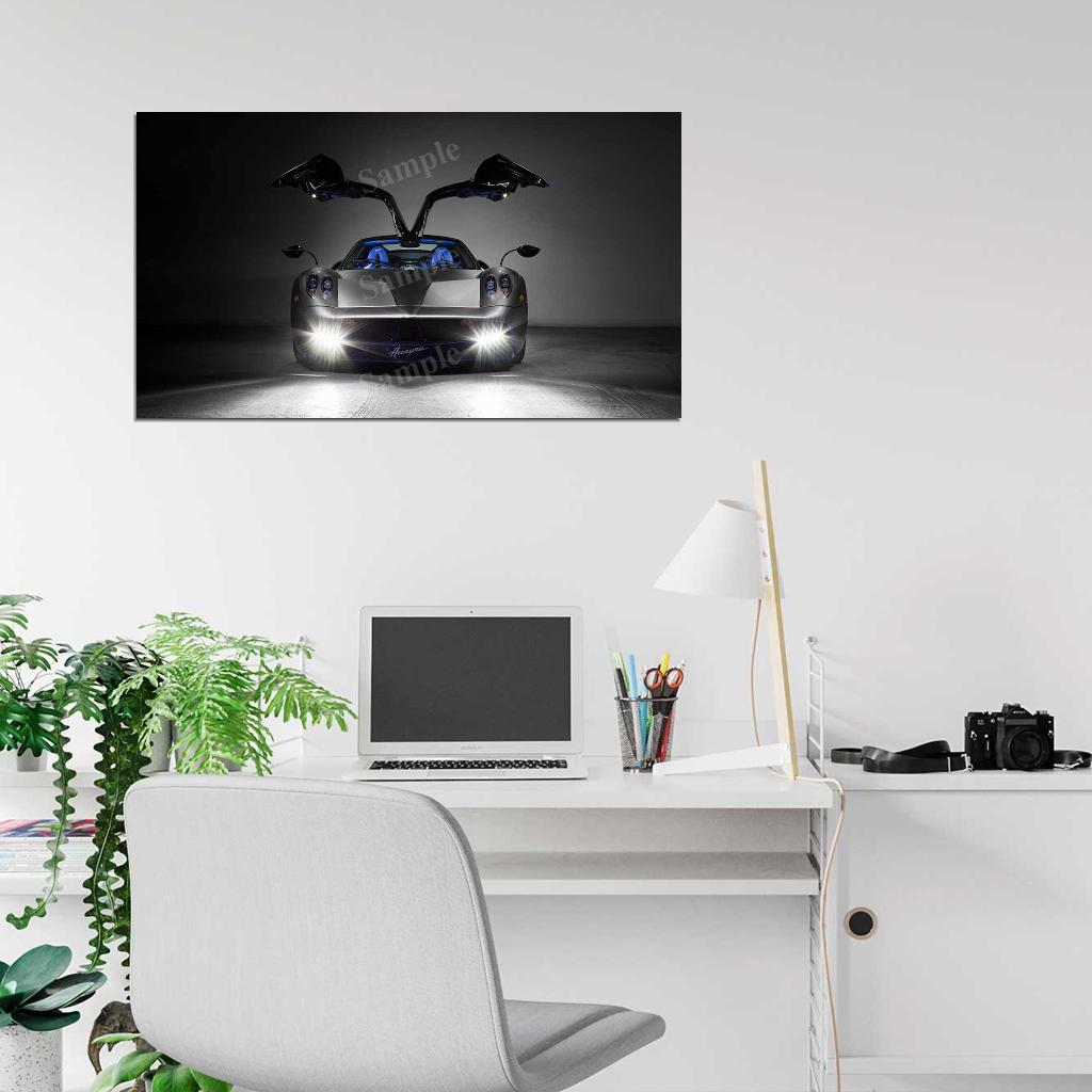 Huayra 2017 High Res HD HQ Car Posters Home Decor Aesthetic Garage Man Cave For Men Boys Wall Art Poster