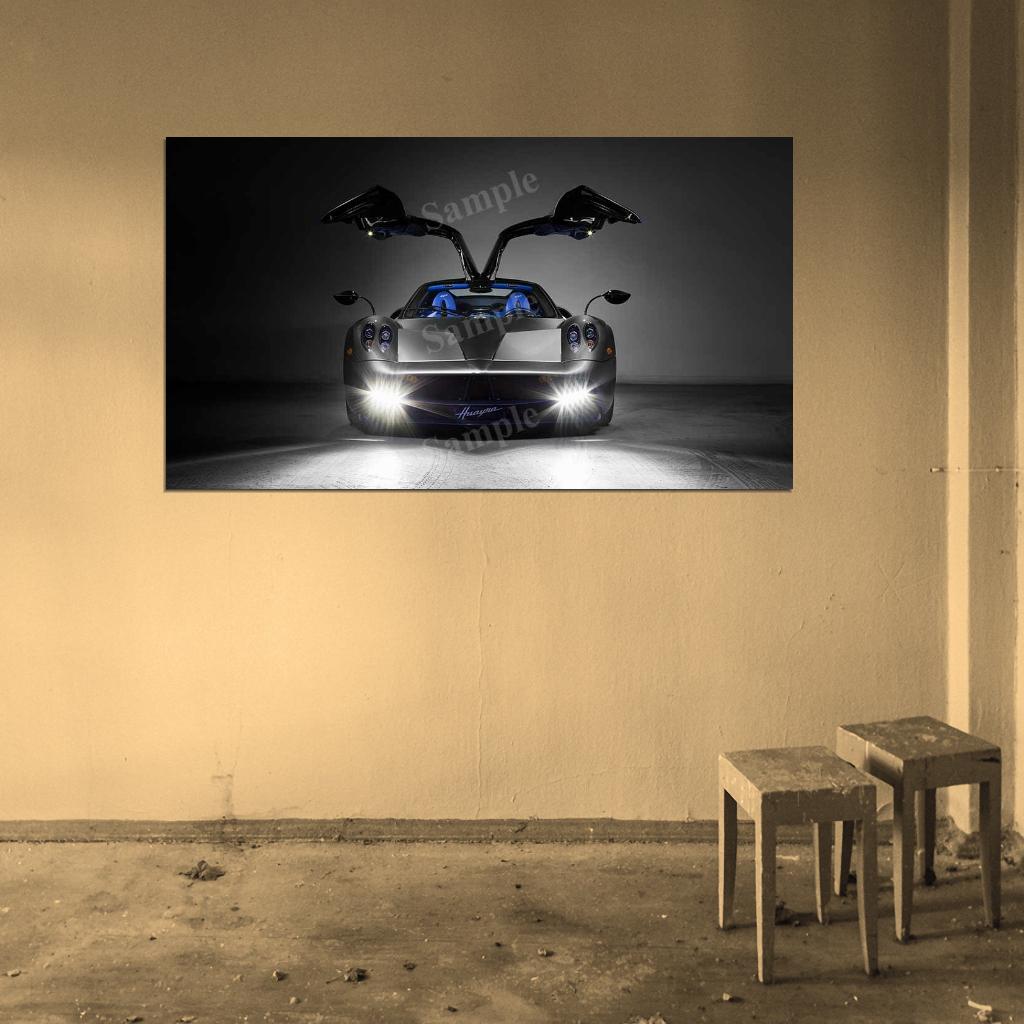 Huayra 2017 High Res HD HQ Car Posters Home Decor Aesthetic Garage Man Cave For Men Boys Wall Art Poster