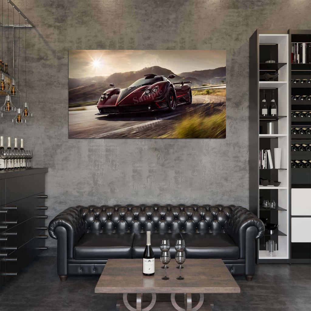Zonda Fantasma Evo 2017 High Res HD HQ Car Posters Home Decor Aesthetic Garage Man Cave For Men Boys Wall Art Poster