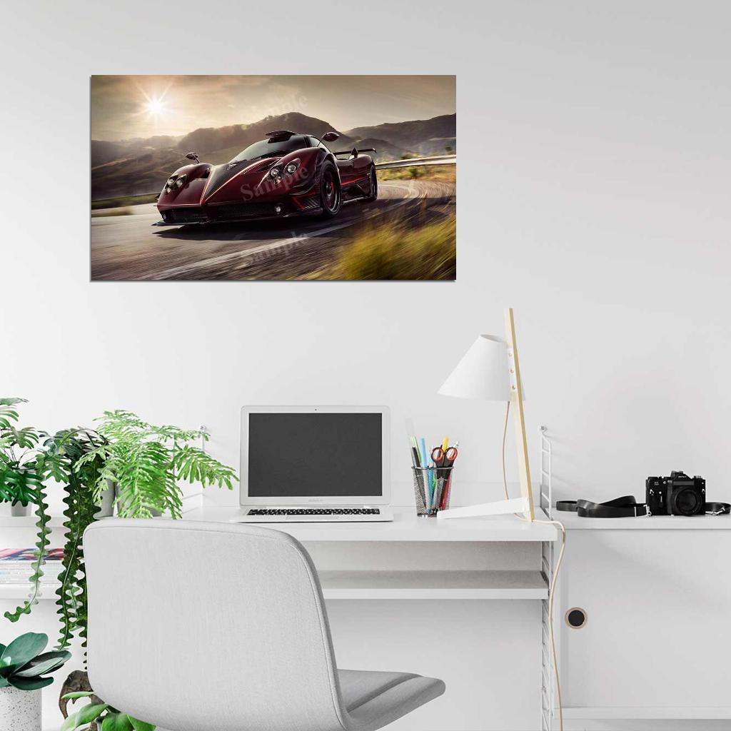 Zonda Fantasma Evo 2017 High Res HD HQ Car Posters Home Decor Aesthetic Garage Man Cave For Men Boys Wall Art Poster