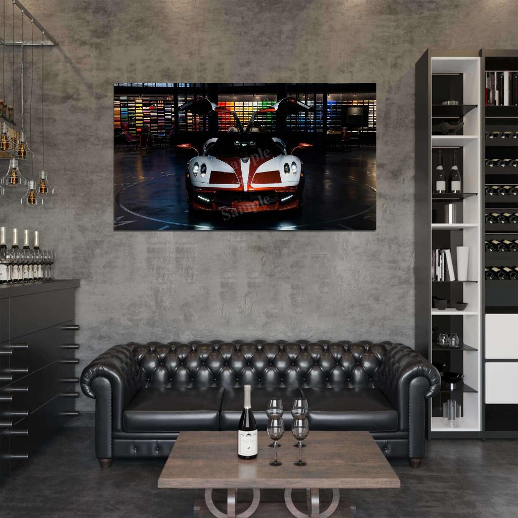 Huayra Lampo 2018 High Res HD HQ Car Posters Home Decor Aesthetic Garage Man Cave For Men Boys Wall Art Poster