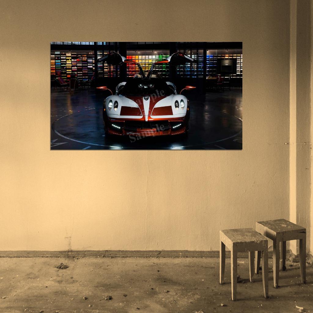 Huayra Lampo 2018 High Res HD HQ Car Posters Home Decor Aesthetic Garage Man Cave For Men Boys Wall Art Poster