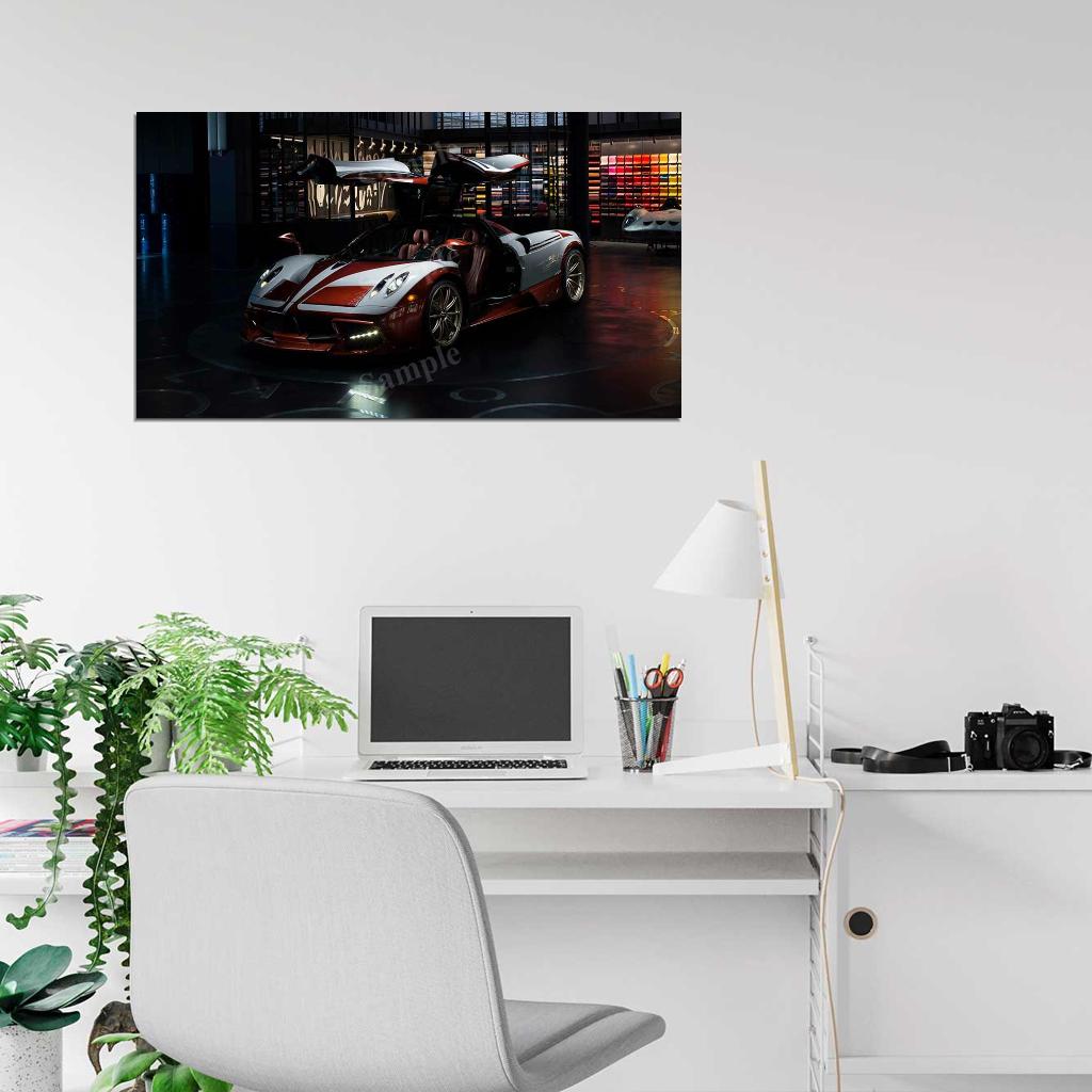 Huayra Lampo 2018 High Res HD HQ Car Posters Home Decor Aesthetic Garage Man Cave For Men Boys Wall Art Poster