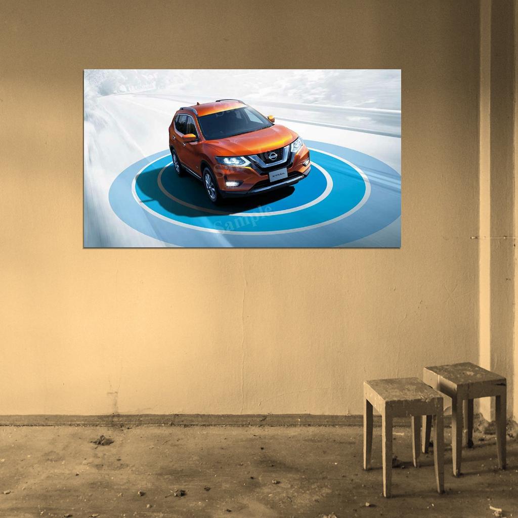 X Trail Hybrid 2017 High Res HD HQ Car Posters Home Decor Aesthetic Garage Man Cave For Men Boys Wall Art Poster