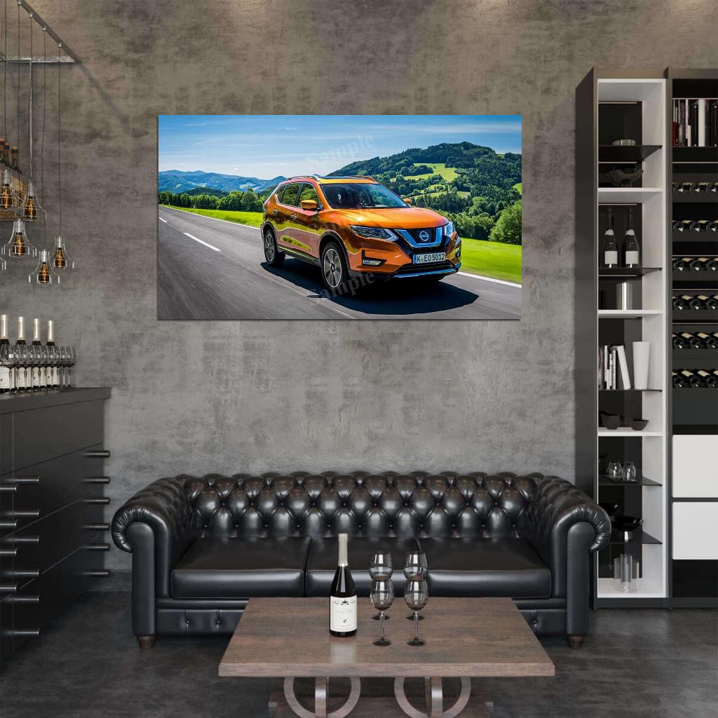X Trail 2017 High Res HD HQ Car Posters Home Decor Aesthetic Garage Man Cave For Men Boys Wall Art Poster