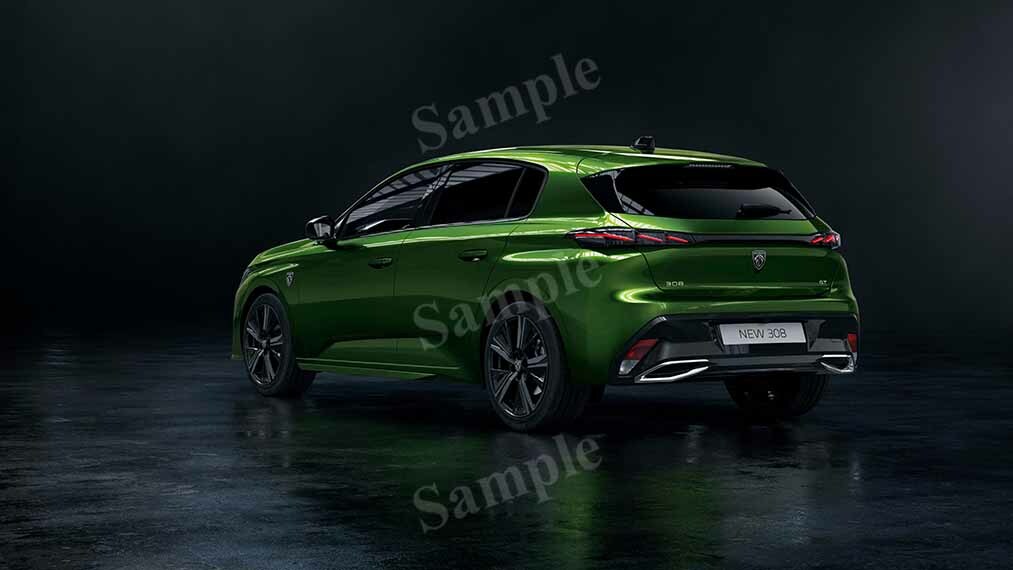 308 Hybrid 2021 High Res HD HQ Car Posters Home Decor Aesthetic Garage Man Cave For Men Boys Wall Art Poster